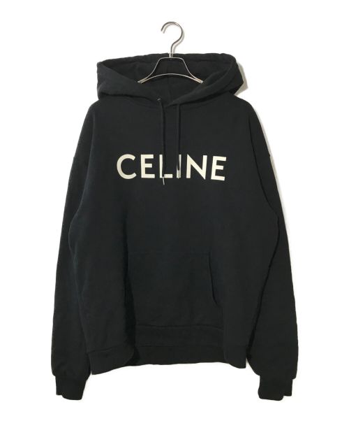 CELINE（セリーヌ）CELINE (セリーヌ) プルオーバーパーカー ブラック サイズ:XLの古着・服飾アイテム