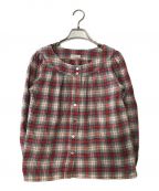 Yves Saint Laurentイヴサンローラン）の古着「チェックシャツ」｜レッド