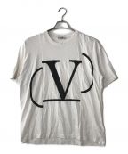 VALENTINOヴァレンティノ）の古着「ロゴデコンストラクトTシャツ」｜ホワイト