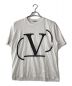 VALENTINO（ヴァレンティノ）の古着「ロゴデコンストラクトTシャツ」｜ホワイト