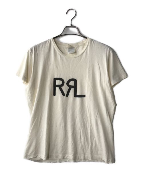 RRL（ダブルアールエル）RRL (ダブルアールエル) ロゴプリントTシャツ ホワイト サイズ:Mの古着・服飾アイテム