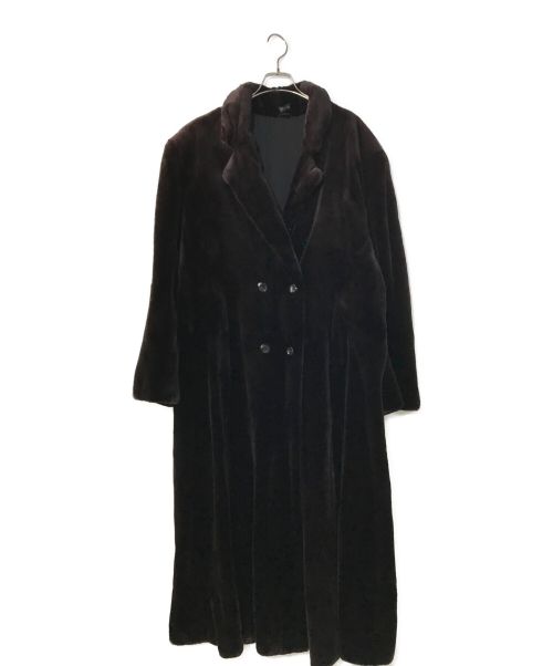 SAGA MINK（サガミンク）SAGA MINK (サガミンク) ファーコート ブラウン サイズ:46の古着・服飾アイテム
