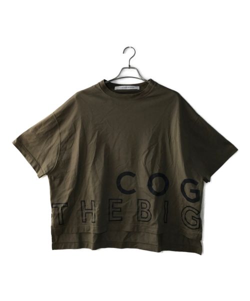COGTHEBIGSMOKE（コグザビッグスモーク）COGTHEBIGSMOKE (コグザビッグスモーク) オーバーサイズカットソー カーキ サイズ:4の古着・服飾アイテム