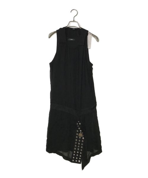 DIESEL（ディーゼル）DIESEL (ディーゼル) ノースリーブワンピース ブラック サイズ:Sの古着・服飾アイテム