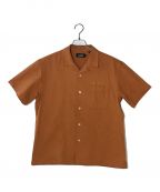 X-LARGEエクストララージ）の古着「ロゴ刺繍オープンカラーシャツ」｜オレンジ