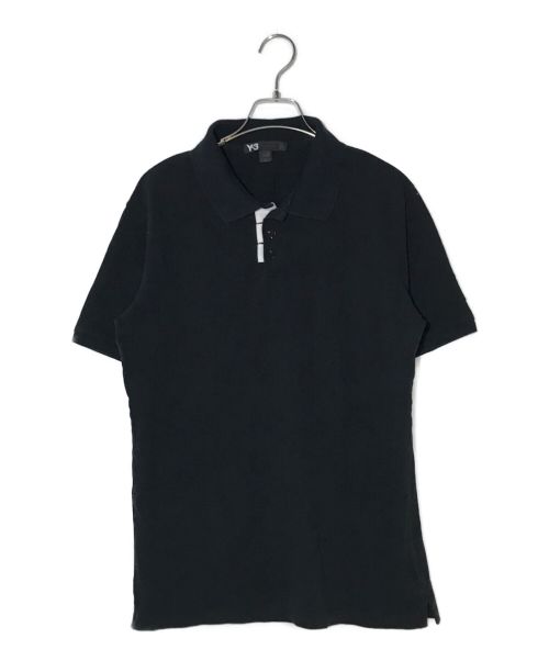 Y-3（ワイスリー）Y-3 (ワイスリー) 袖ロゴ刺繍ポロシャツ ブラック サイズ:XLの古着・服飾アイテム