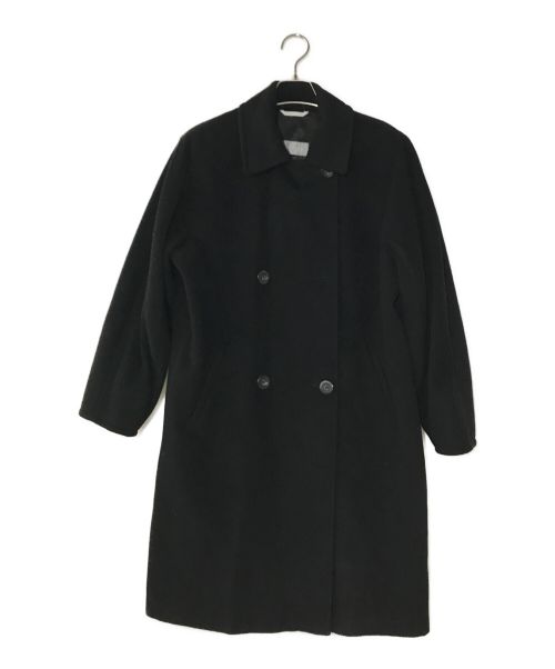 MaxMara（マックスマーラ）MaxMara (マックスマーラ) ウールダブルコート ブラック サイズ:38の古着・服飾アイテム