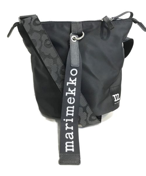 marimekko（マリメッコ）marimekko (マリメッコ) Carry All Solid ショルダーバッグ ブラックの古着・服飾アイテム