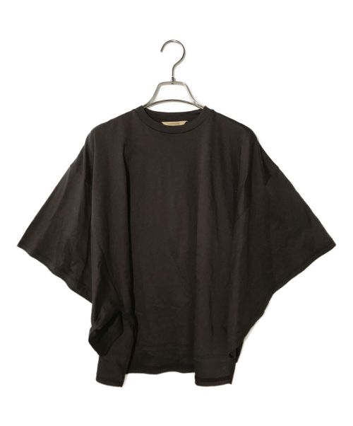 Curensology（カレンソロジー）Curensology (カレンソロジー) 半袖カットソー ブラウン サイズ:Fの古着・服飾アイテム