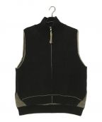 AMBERGLEAMアンバーグリーム）の古着「Fringe Vest Sweater」｜ブラック