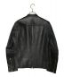 LIDnM (リドム) ラムレザージャケット ブラック サイズ:S：4800円