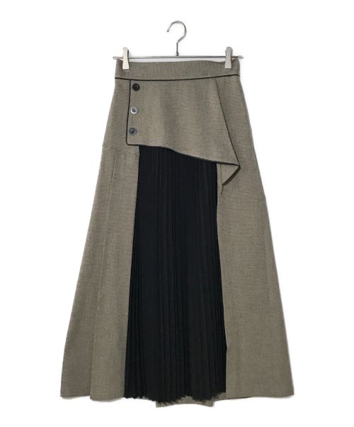 INella（イネラ）INella (イネラ) レイヤードプリーツスカート ベージュ サイズ:2の古着・服飾アイテム