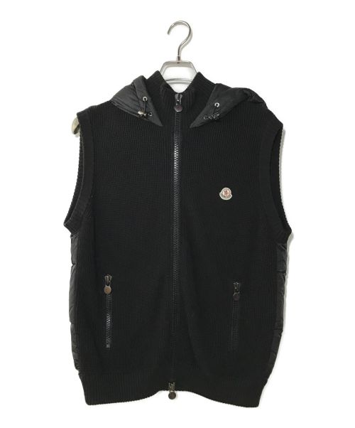 MONCLER（モンクレール）MONCLER (モンクレール) ダウンベスト ブラック サイズ:Lの古着・服飾アイテム