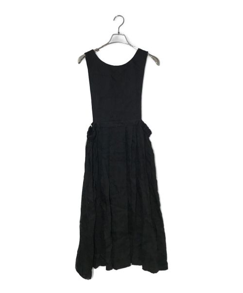 ina（イナ）ina (イナ) ノースリーブワンピース ブラック サイズ:38の古着・服飾アイテム