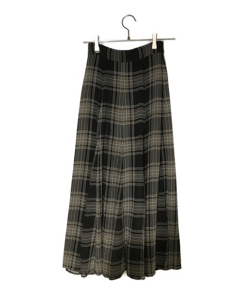 nairo（ナイロ）nairo (ナイロ) チェックシフォンスカート ブラック サイズ:Sの古着・服飾アイテム