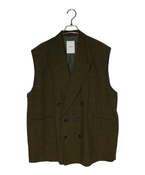 Ujoh（ウジョー）UJOH (ウジョー) スリーブレステーラードジャケット / ベスト ブラウン サイズ:2の古着・服飾アイテム