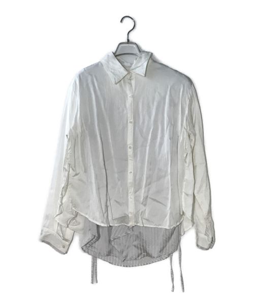 RITO（リト）RITO (リト) サテンストライプシャツ ホワイト サイズ:36の古着・服飾アイテム