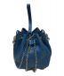 Vivienne Westwood（ヴィヴィアンウエストウッド）の古着「ミニオーブ レザー巾着チェーンバッグ」｜ブルー