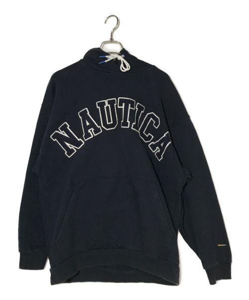 NAUTICA（ノーティカ）NAUTICA (ノーティカ) Arch Logo Sweat Hoodie ネイビー サイズ:Lの古着・服飾アイテム
