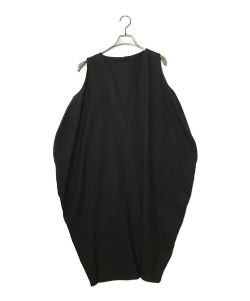 mizuiro-ind（ミズイロインド）mizuiro-ind (ミズイロインド) バルーンデザインブラウスワンピース ブラック サイズ:FREEの古着・服飾アイテム
