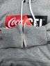 中古・古着 DIESEL (ディーゼル) Coca Cola (コカコーラ) プルオーバーパーカー グレー サイズ:S：5000円