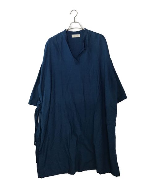 tumugu（ツムグ）tumugu (ツムグ) ブラウスワンピース ブルー サイズ:Ｆの古着・服飾アイテム