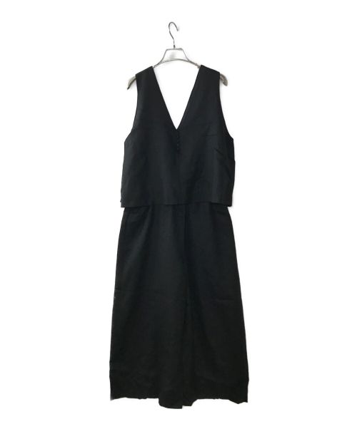 tumugu（ツムグ）tumugu (ツムグ) サロペット ブラック サイズ:Fの古着・服飾アイテム