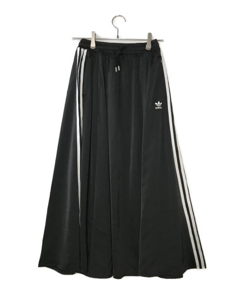 adidas（アディダス）adidas (アディダス) ロングスカート ブラック サイズ:Ｍの古着・服飾アイテム