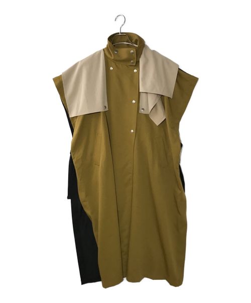 OSMOSIS（オズモーシス）OSMOSIS (オズモーシス) トレンチポンチョジレ ブラウン サイズ:ONEの古着・服飾アイテム
