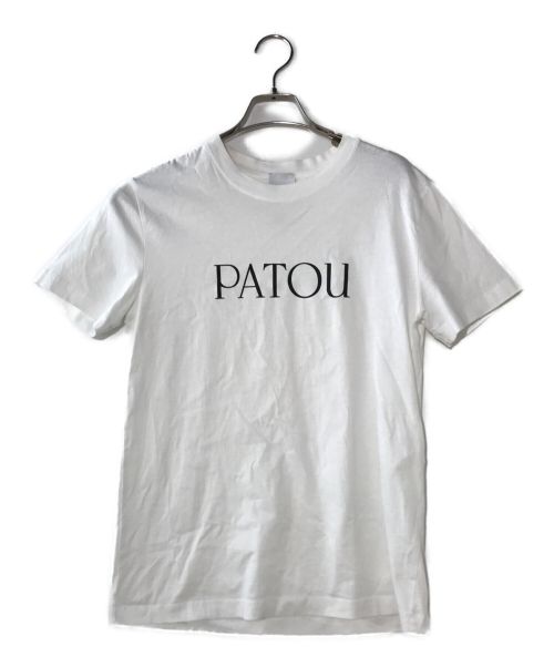 patou（パトゥ）Patou (パトゥ) ロゴプリント オーガニックコットンTシャツ ホワイト サイズ:XSの古着・服飾アイテム