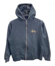 stussy (ステューシー) ジップパーカー ブラック サイズ:M