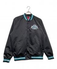 MITCHELL & NESS (ミッチェルアンドネス) サテンブルゾン ブラック サイズ:L