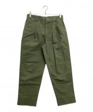 Acne studios (アクネ ストゥディオズ) PLEATED TROUSERS カーキ サイズ:46