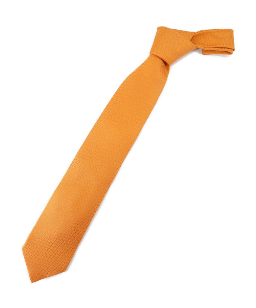 HERMES（エルメス）HERMES (エルメス) ネクタイ オレンジの古着・服飾アイテム