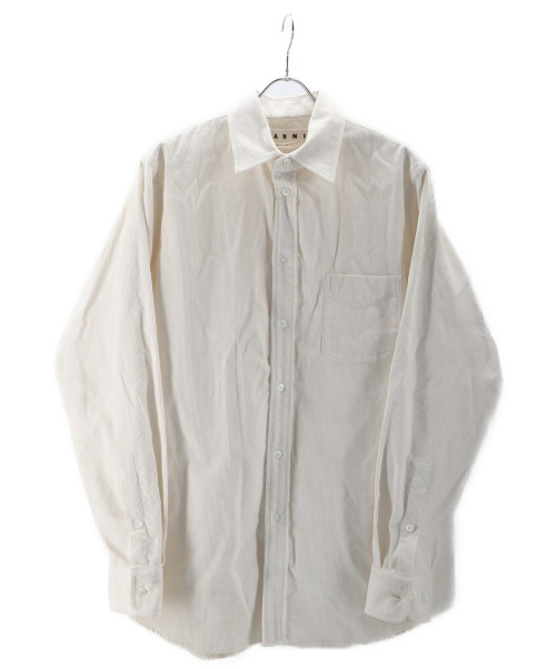 MARNI（マルニ）MARNI (マルニ) ライトコーデュロイシャツ アイボリー サイズ:50の古着・服飾アイテム