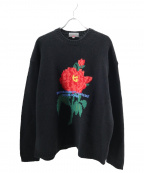 Supreme × Yohji Yamamoto（シュプリーム×ヨウジヤマモト）の古着「Flower Knit Sweater」｜ブラック