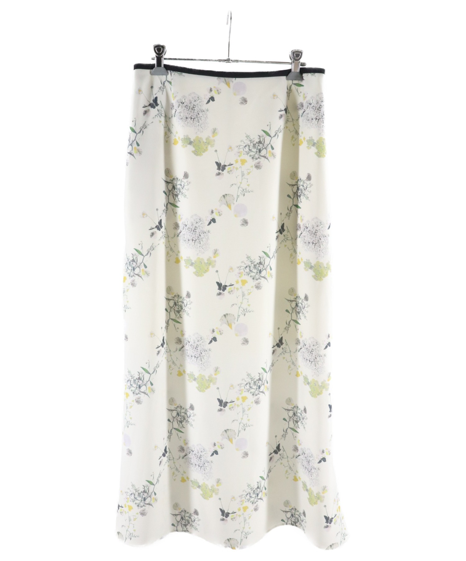 mame kurogouchi (マメ クロゴウチ) Floral Print Skirt ホワイト サイズ:2