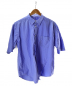 kudos（クードス）の古着「カットデザインショートスリーブシャツ」｜ブルー