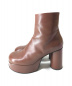JIL SANDER (ジルサンダー) Chunky Ankle Boots ブラウン サイズ:37 20AW：39800円