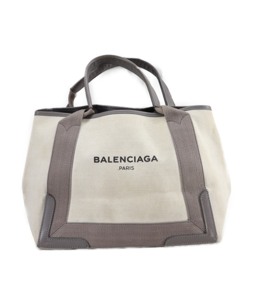 BALENCIAGA（バレンシアガ）BALENCIAGA (バレンシアガ) ネイビー カバスS トートバッグ グレー 2881C535269の古着・服飾アイテム