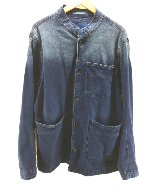 Denham（デンハム）Denham (デンハム) マオカラーデニムジャケット インディゴ サイズ:L MAO APEXの古着・服飾アイテム