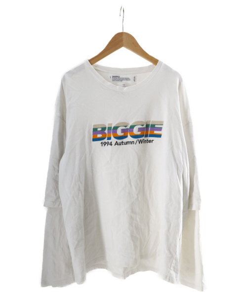 中古・古着通販】DAIRIKU (ダイリク) BIGGIELayered T-Shirt ホワイト 