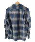INDIVIDUALIZED SHIRTS (インディビジュアライズドシャツ) オープンカラーチェックネルシャツ グレー×ブルー サイズ:S：5800円