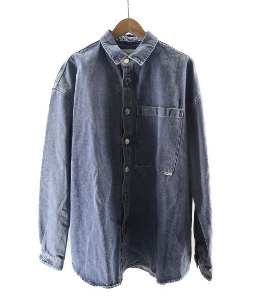 SUNNEI（スンネイ）SUNNEI (サンネイ) デニムシャツジャケット インディゴ サイズ:Lの古着・服飾アイテム