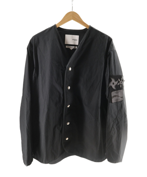 yoshio kubo（ヨシオクボ）yoshio kubo (ヨシオクボ) パウダーコットントップス ブラック サイズ:2 21SSの古着・服飾アイテム