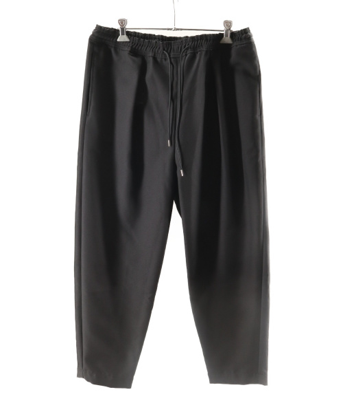 yoshio kubo（ヨシオクボ）yoshio kubo (ヨシオクボ) TWILL TUCK PANTS ブラック サイズ:2の古着・服飾アイテム