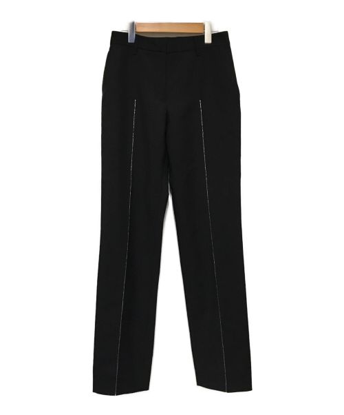JIL SANDER（ジルサンダー）JIL SANDER (ジルサンダー) ラメタックトラウザーパンツ ブラック サイズ:36の古着・服飾アイテム