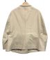 NEMETH (ネメス) 立体裁断オープンカラーシャツジャケット ホワイト サイズ:Free：12800円
