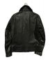 BURBERRY BLACK LABEL (バーバリーブラックレーベル) ラムレザージャケット ブラック サイズ:L：24800円