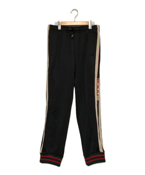 GUCCI（グッチ）GUCCI (グッチ) テクニカルジャージージョギングパンツ ブラック サイズ:Sの古着・服飾アイテム